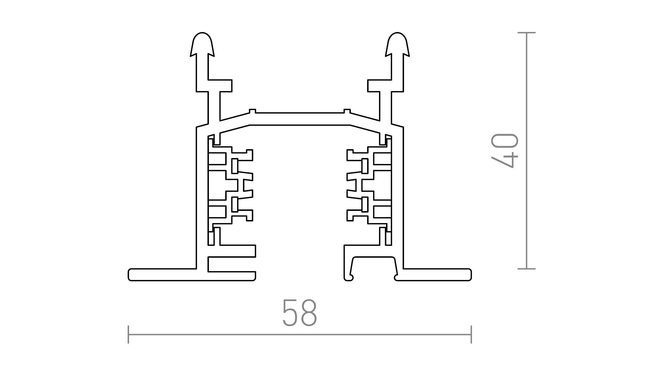 EUTRAC UPOTETTU KISKO - Product sketch