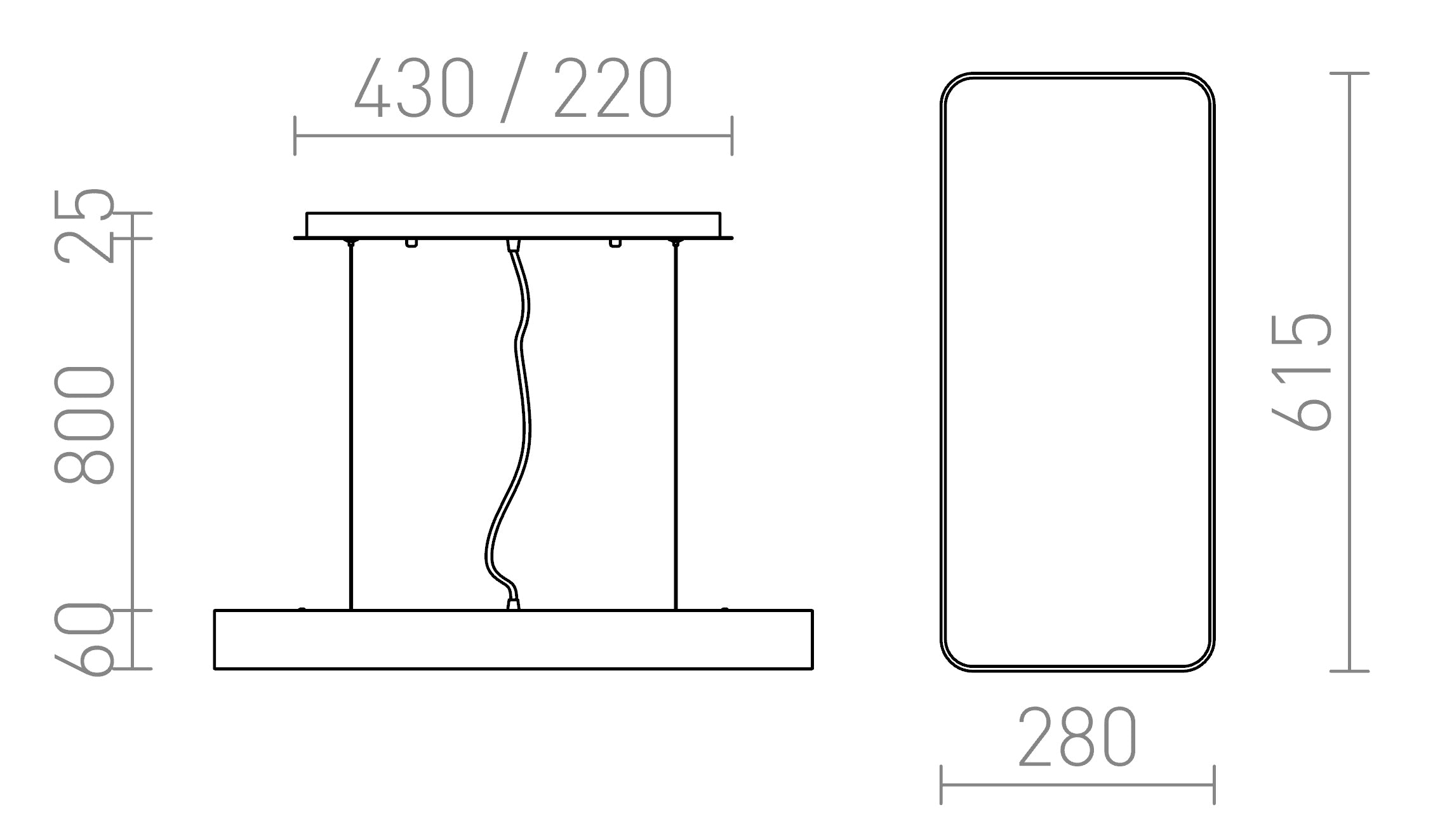 MENSA RC RIIPPUVALAISIN - Product sketch