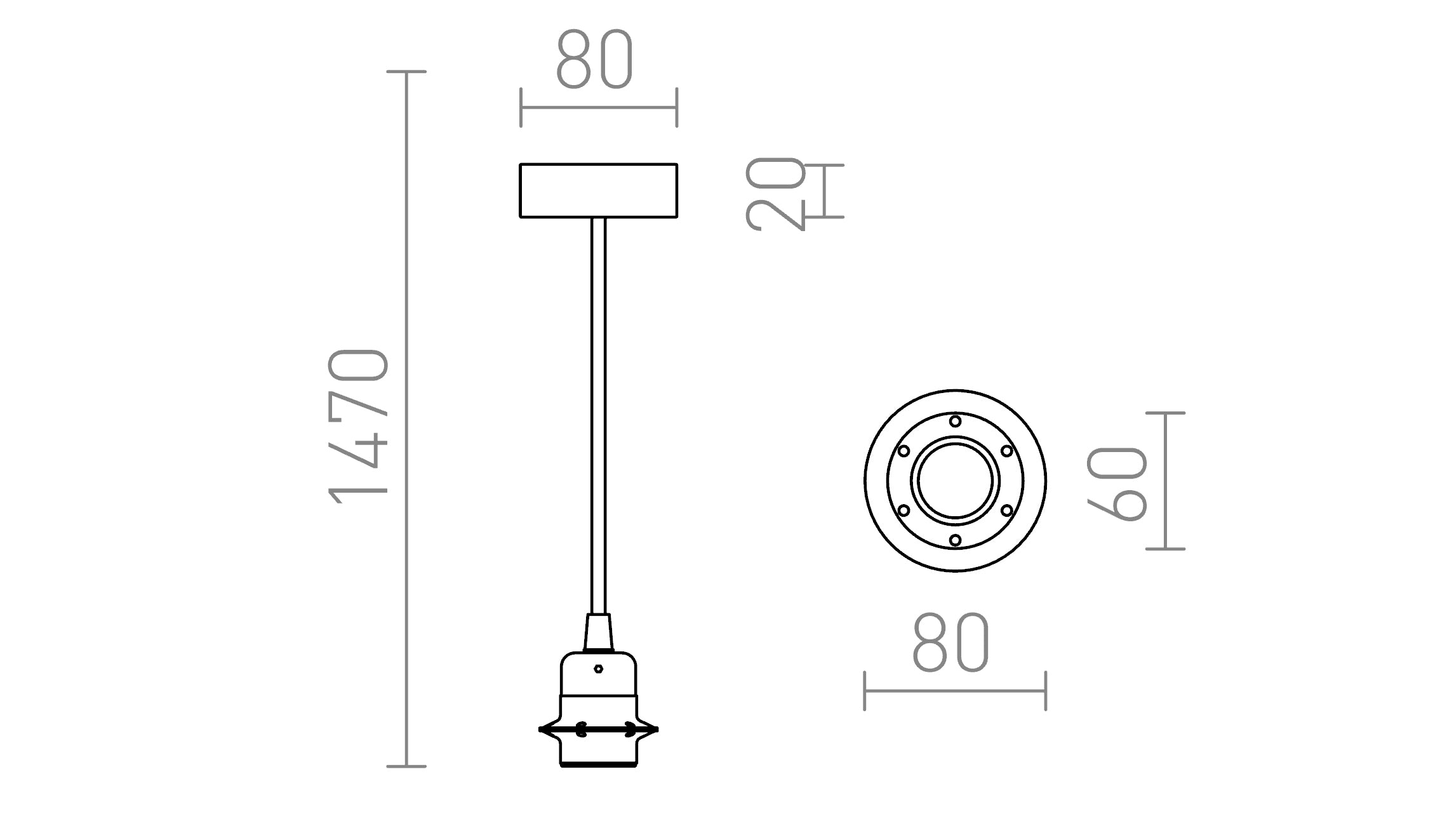 HEX MUSTA - Product sketch