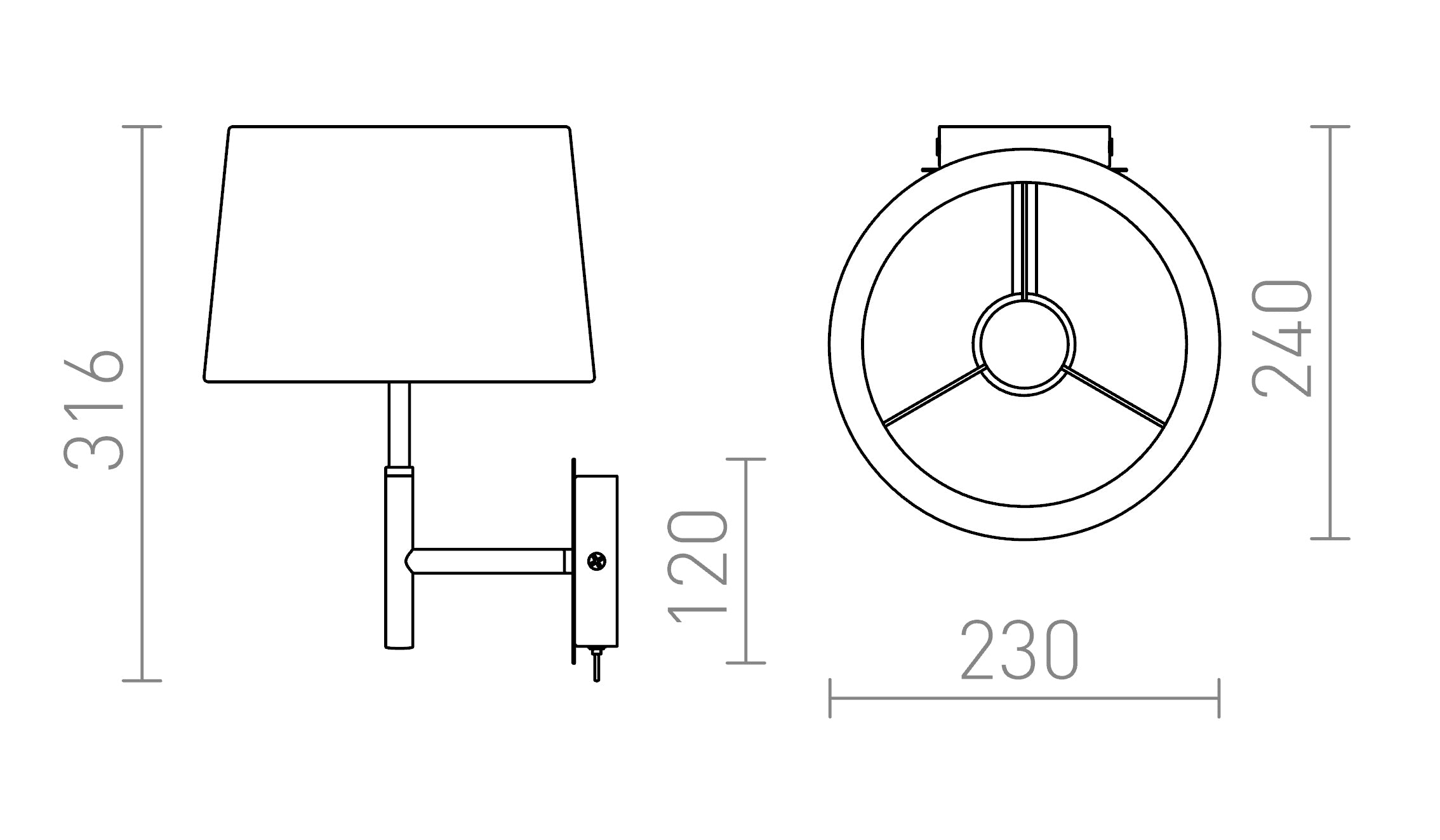 BROADWAY SEINÄ - Product sketch