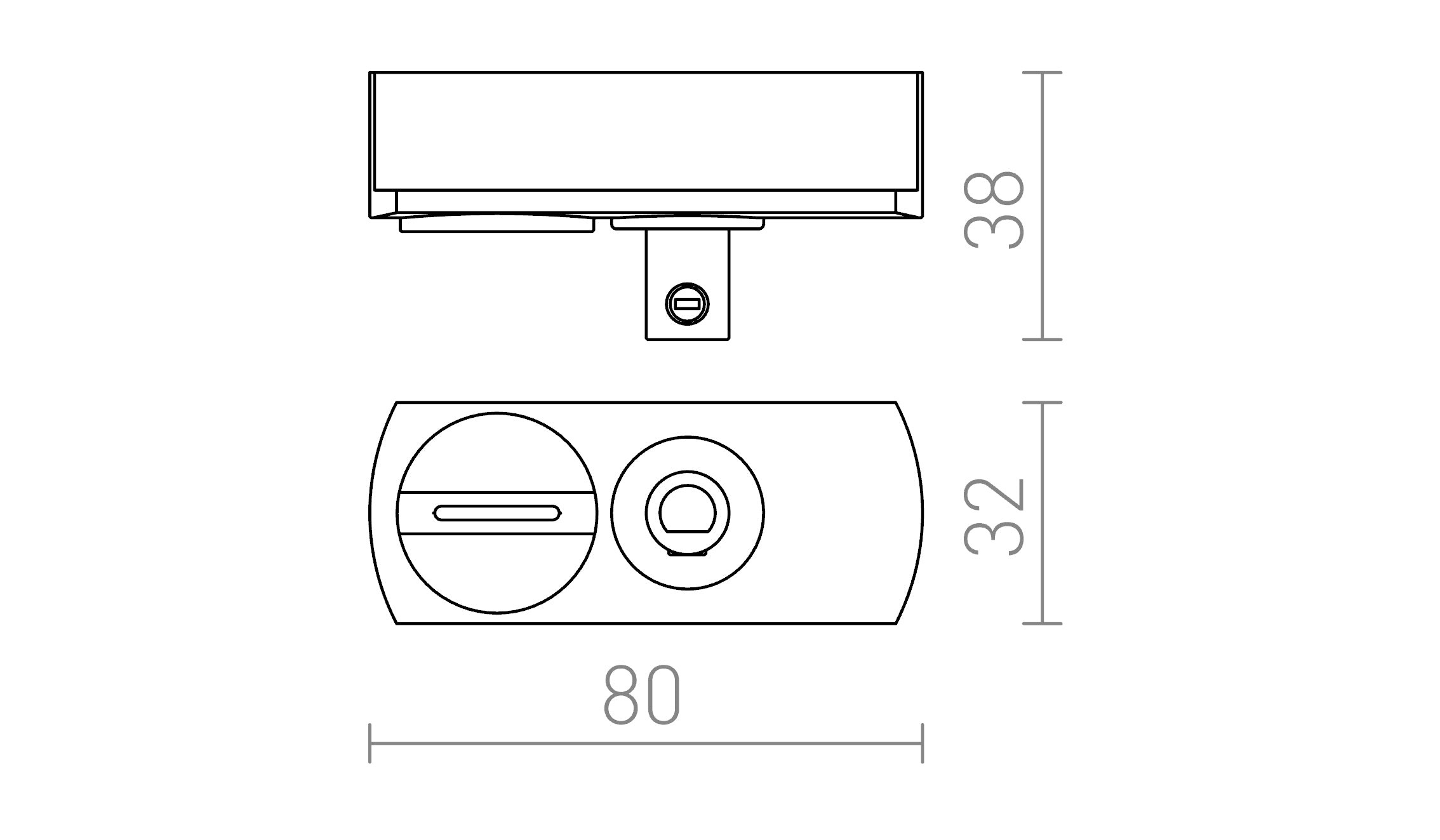 ADAPTERI 1-VAIHEKISKOLLE - Product sketch