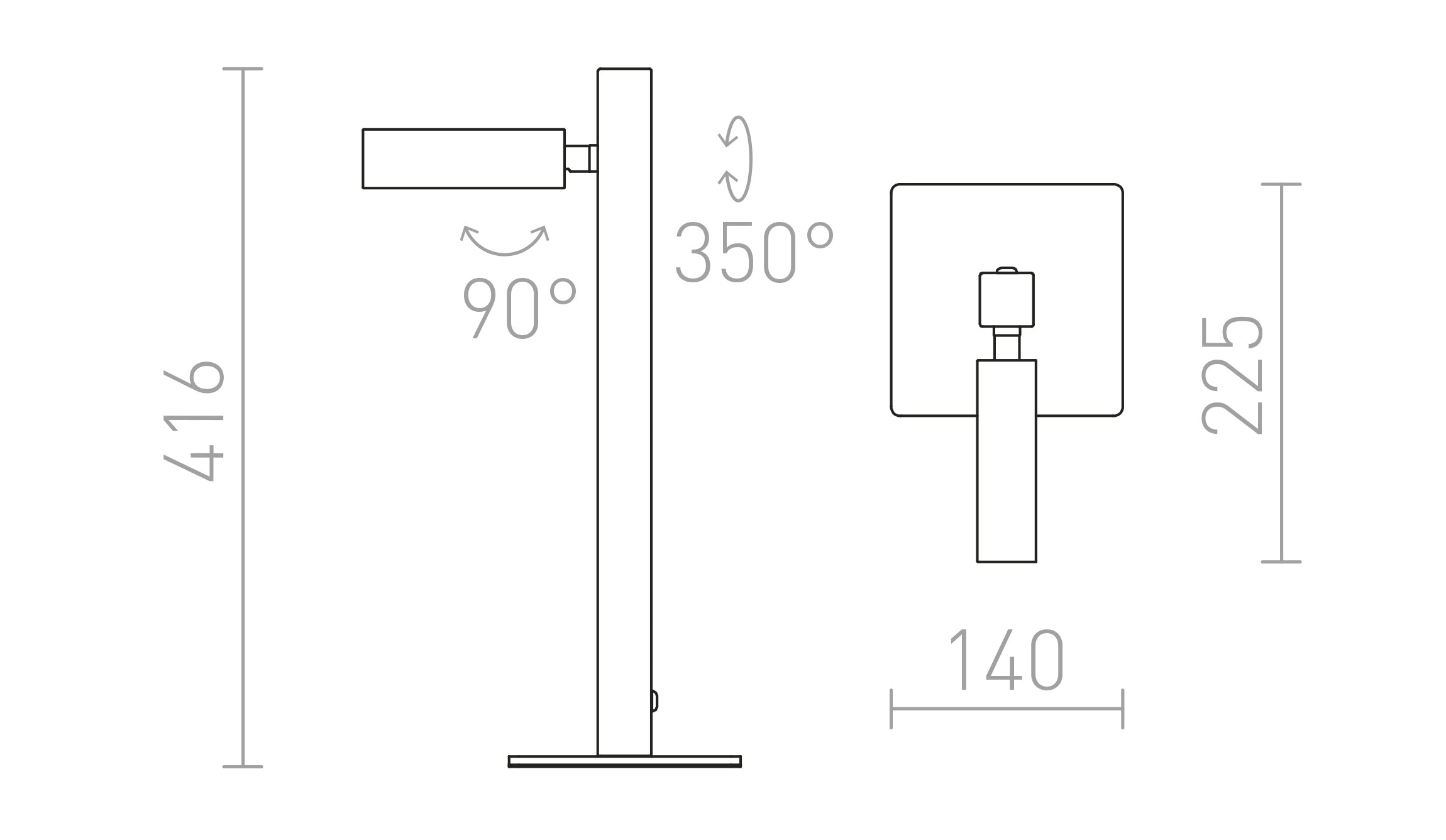 FADO PÖYTÄ - Product sketch