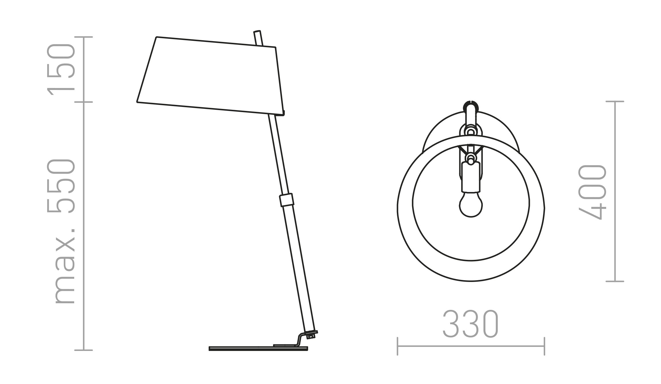 RITZY PÖYTÄ - Product sketch