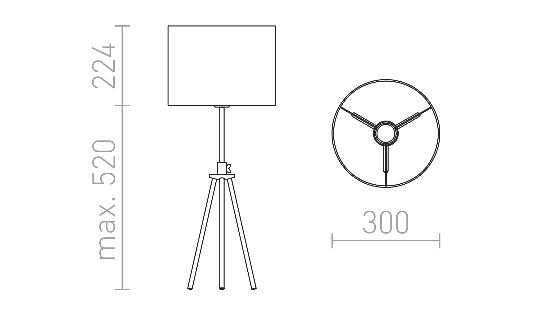 GARDETTE PÖYTÄ - Product sketch