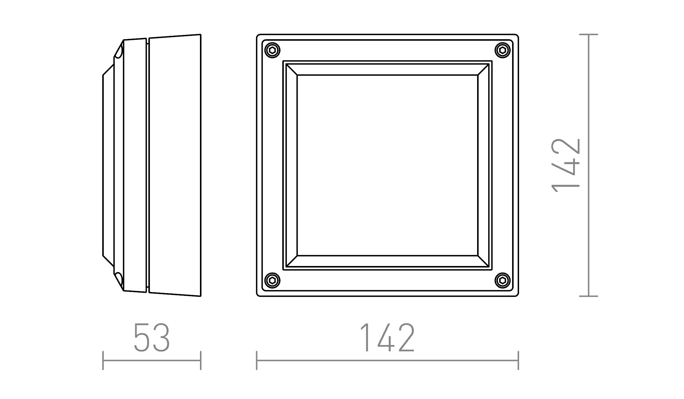 DELTA 145 PINTA-ASENNETTAVA - Product sketch