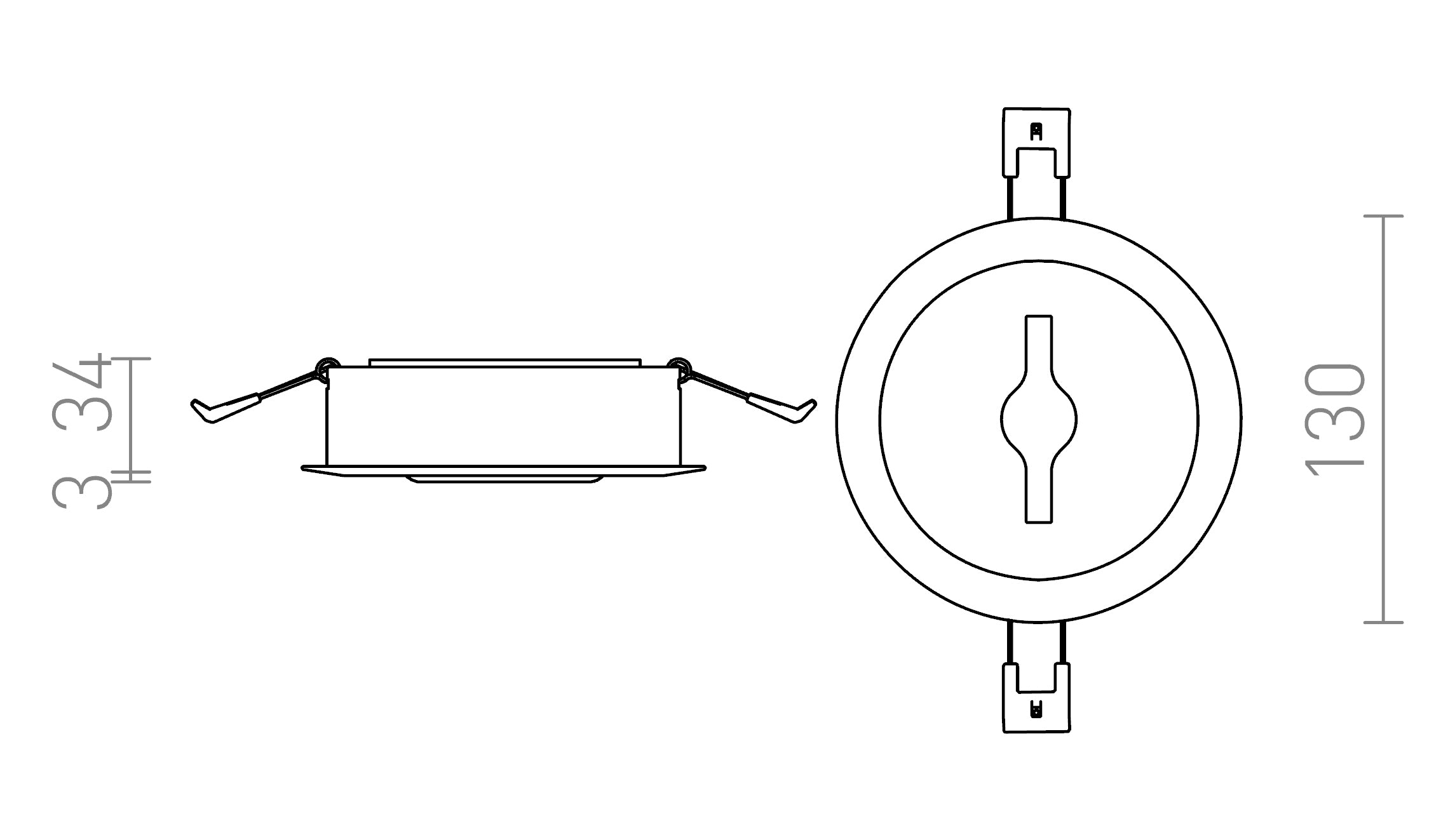 KELLY LED UPOTETTU - Product sketch