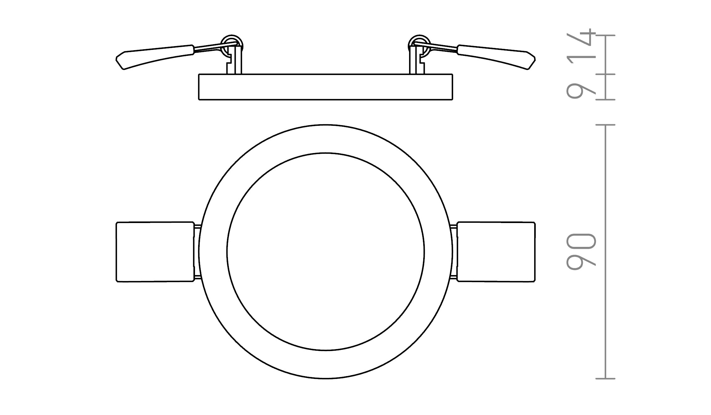 HUE R 9 UPOTETTU - Product sketch