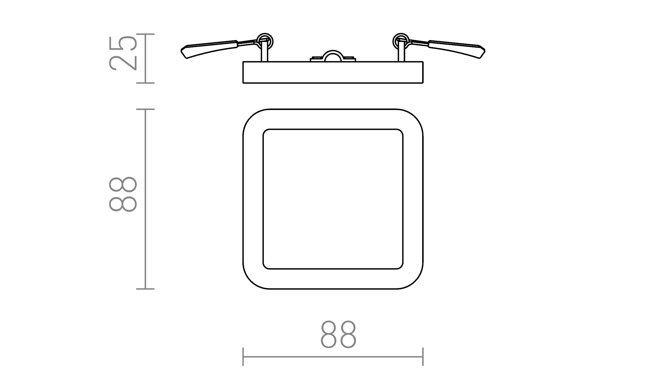 HUE SQ 9 UPOTETTU - Product sketch