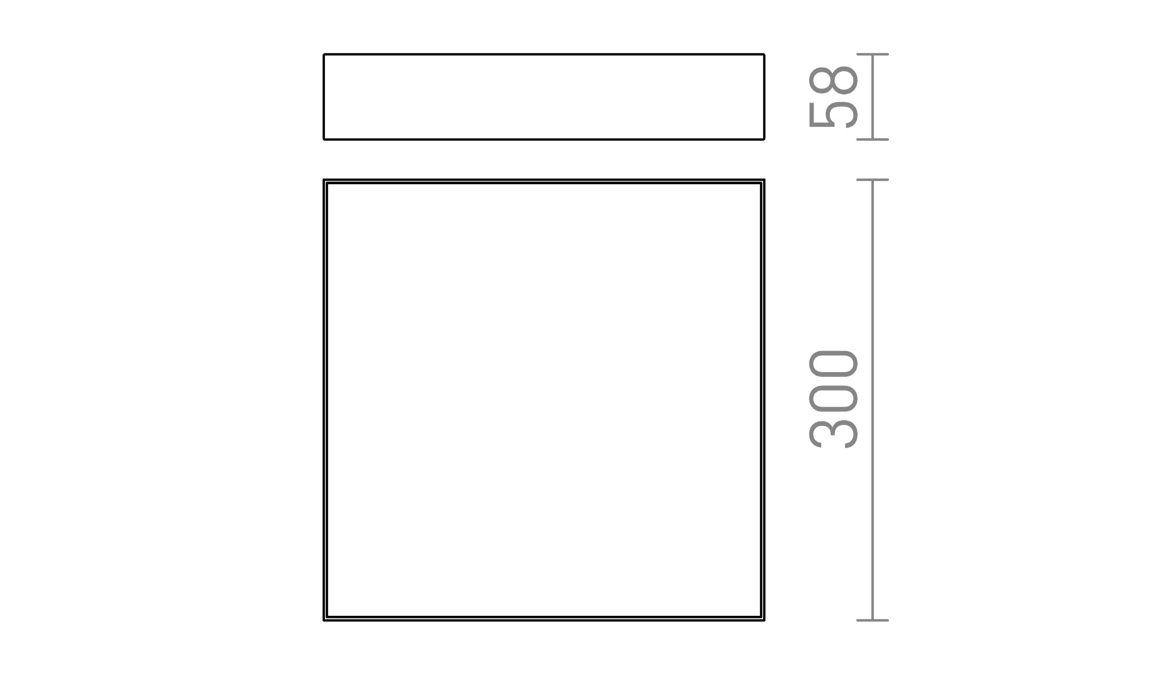 LARISA SQ 30 KATTO - Product sketch