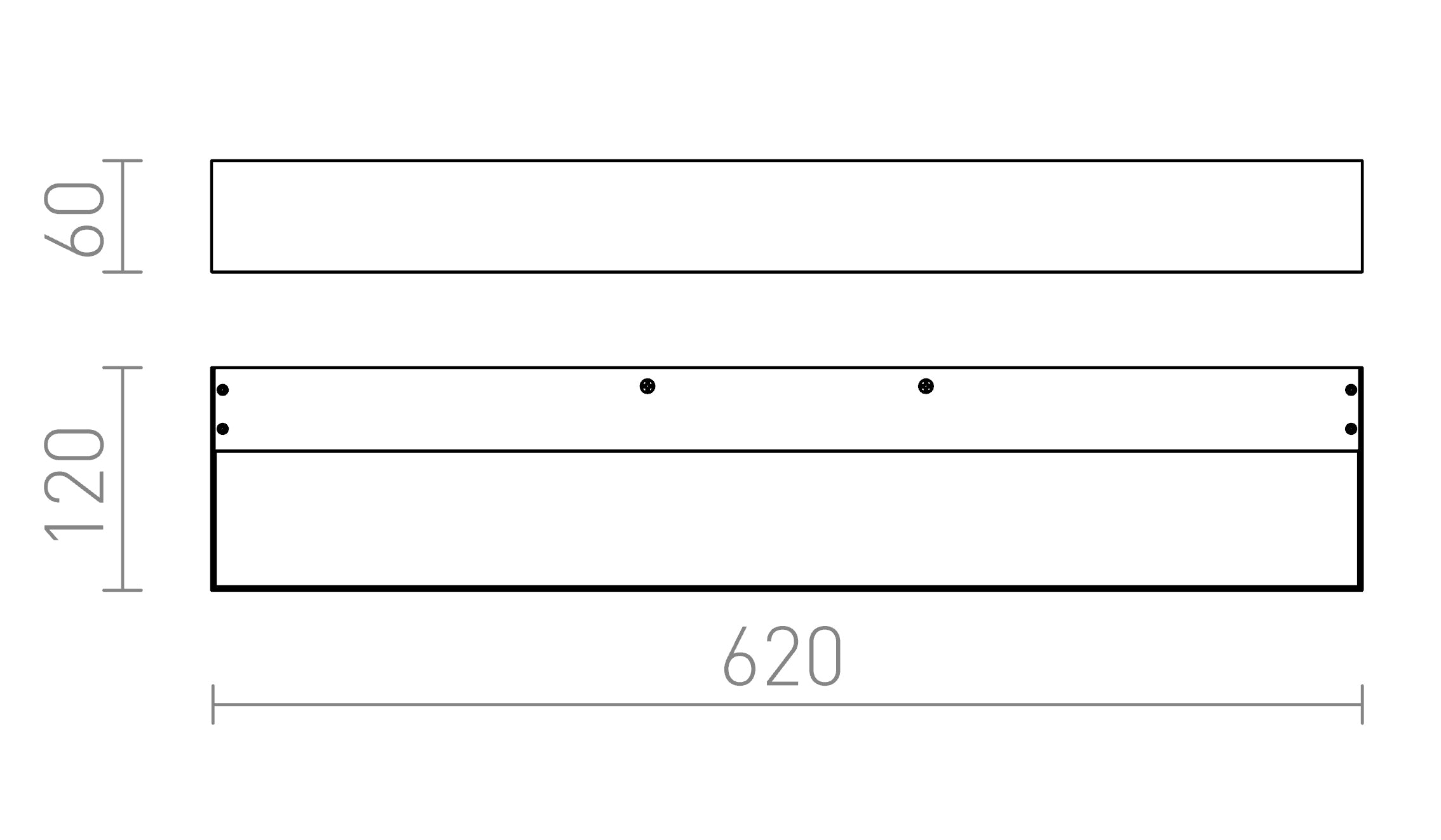 PRIO LED 62 - Product sketch
