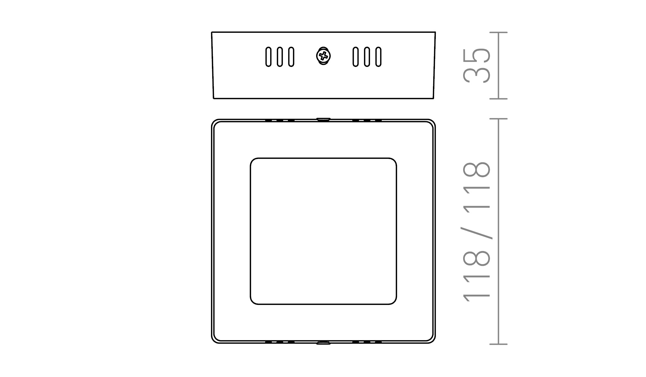 SOCORRO SQ 120 PINTA-ASENNETTAVA - Product sketch