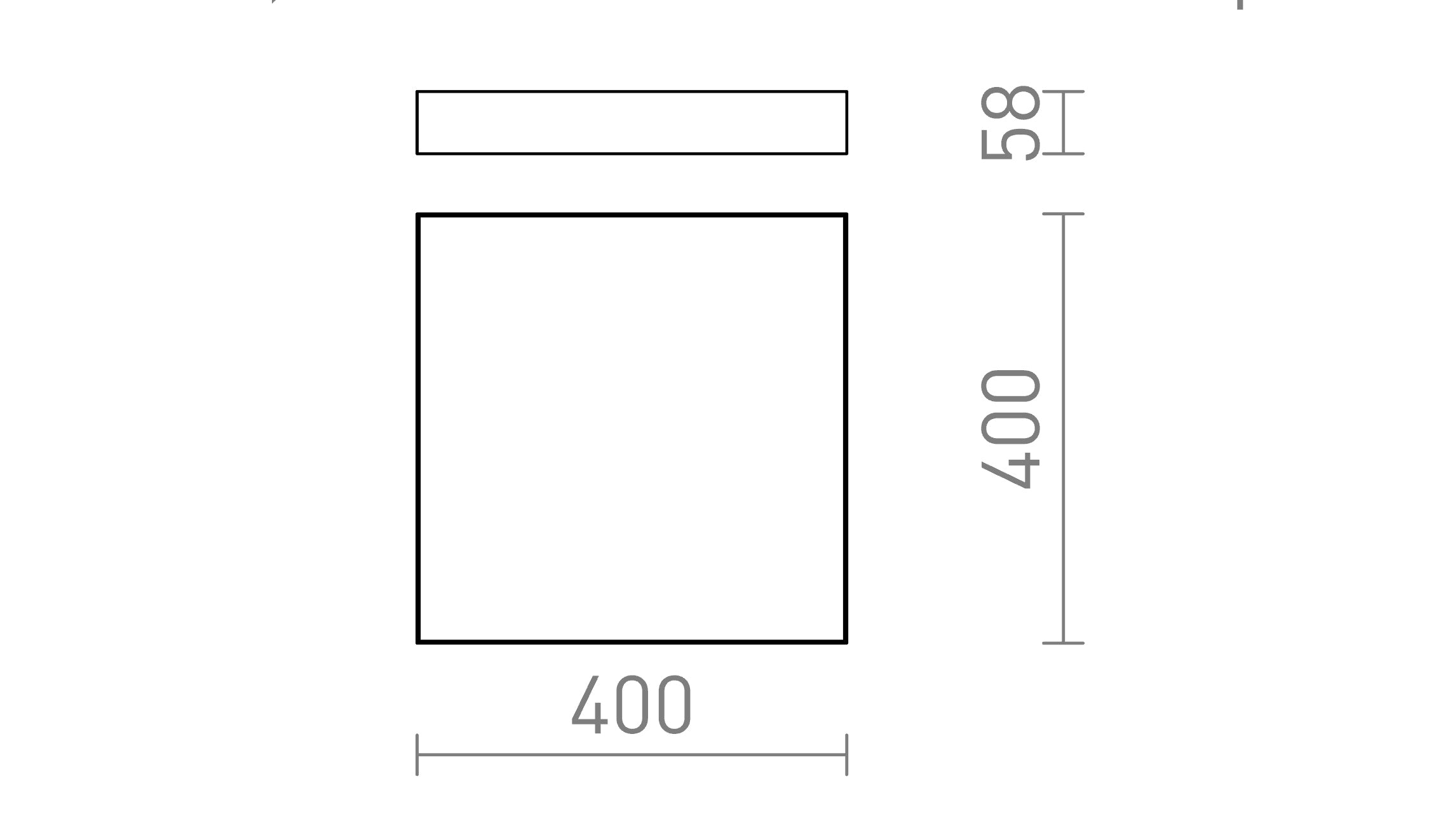 LARISA SQ 40 KATTO - Product sketch