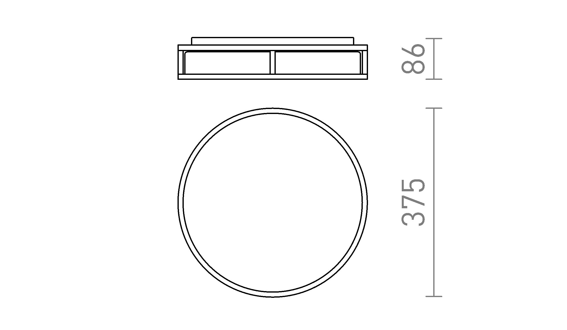 GRANDE LED 35 - Product sketch