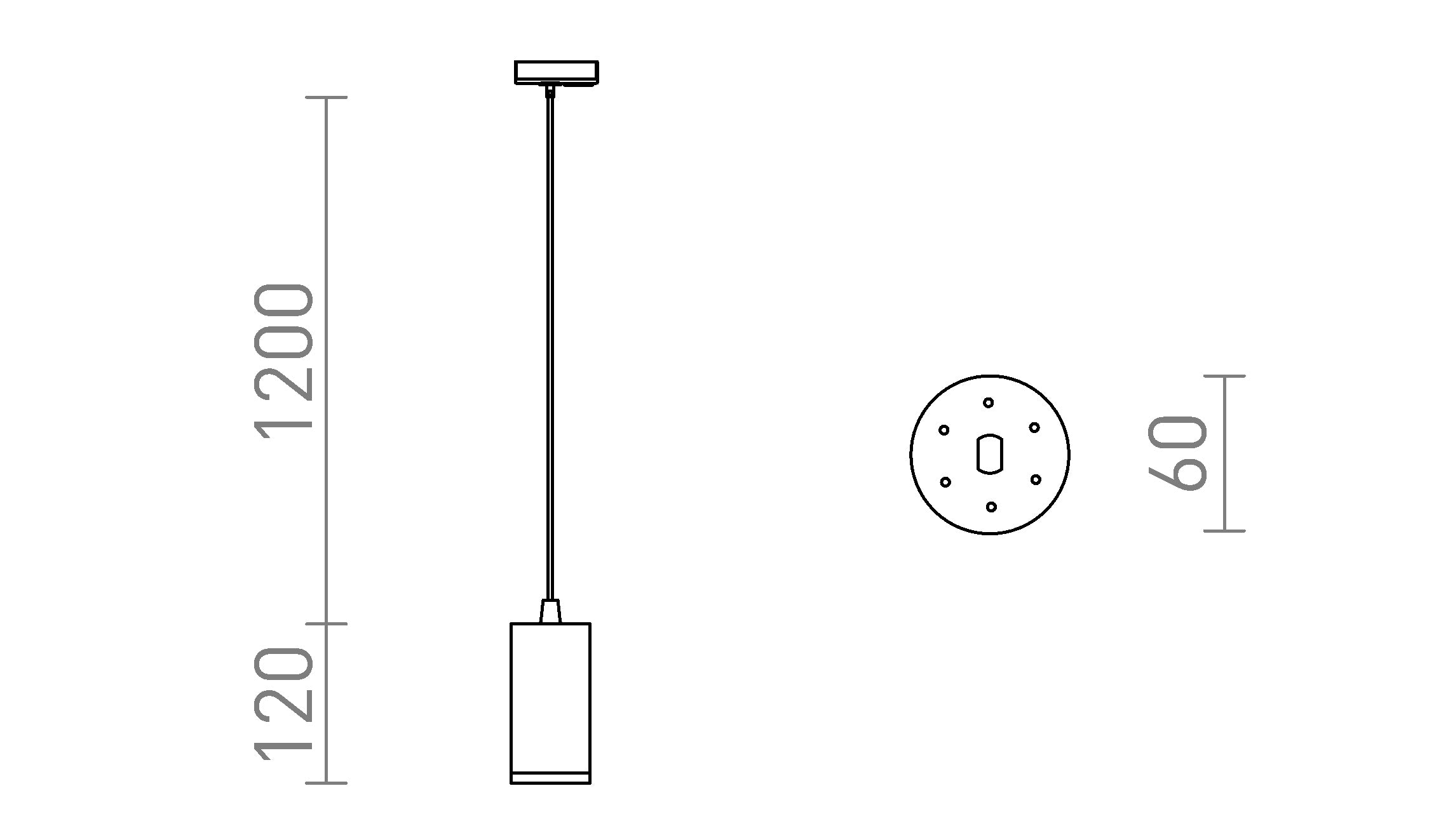 BELENOS 1-VAIHEKISKOLLE RIIPPUVALAISIN - Product sketch