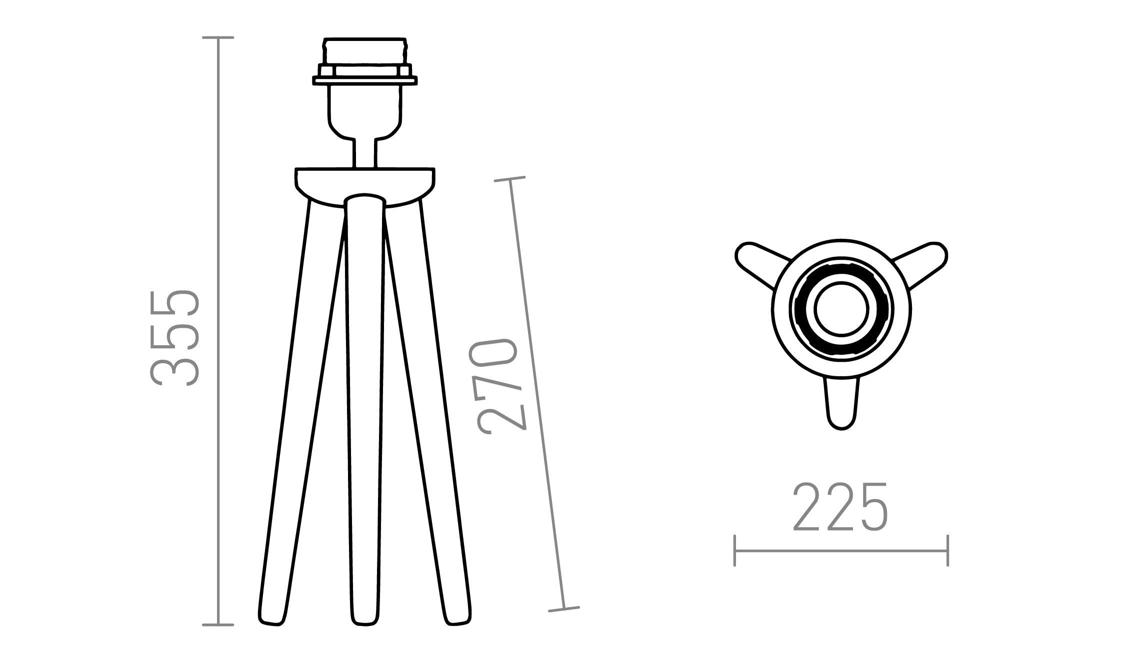 BASCO PÖYTÄJALUSTA - Product sketch