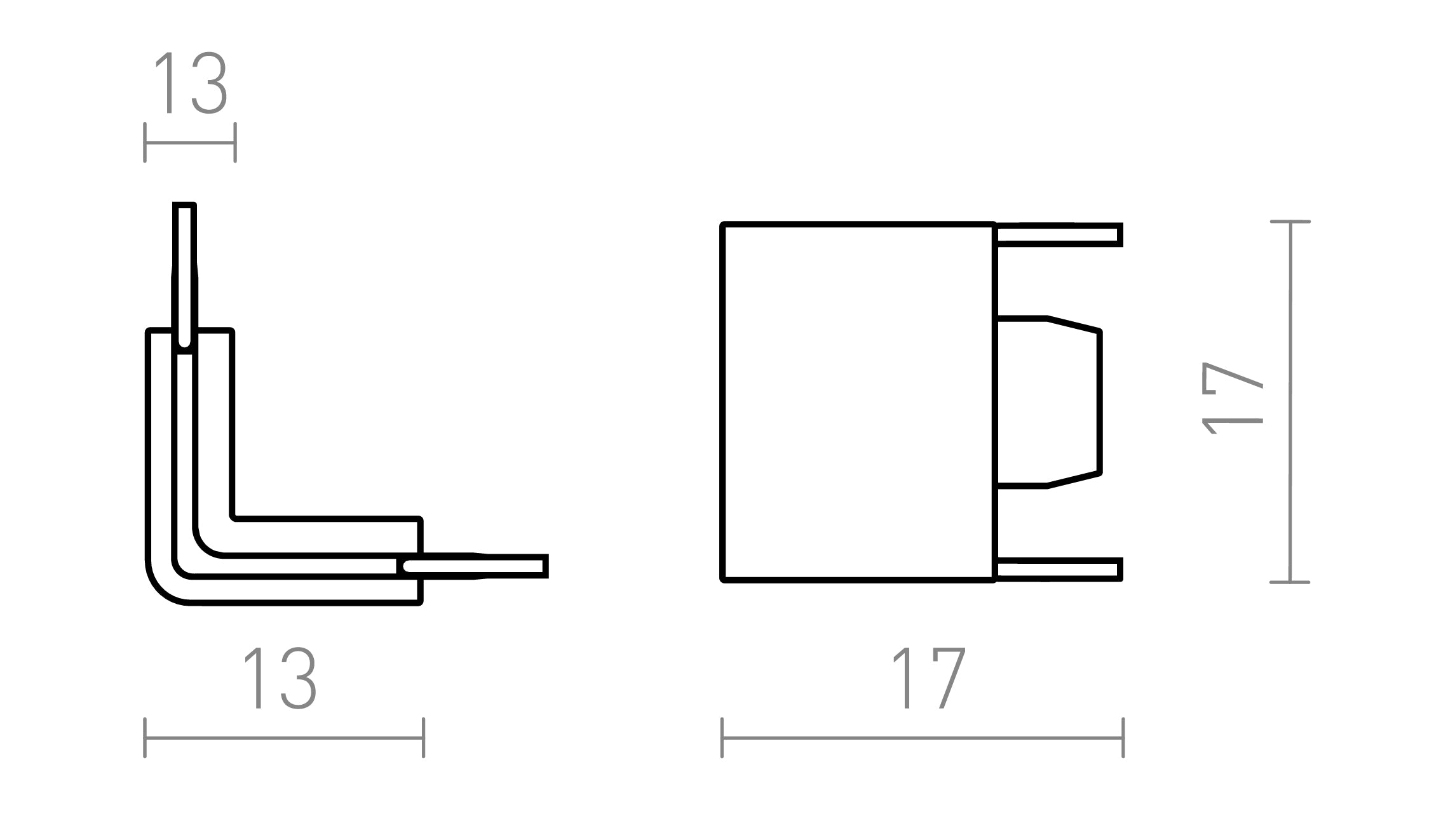 90 L-LIITIN VEGA - Product sketch