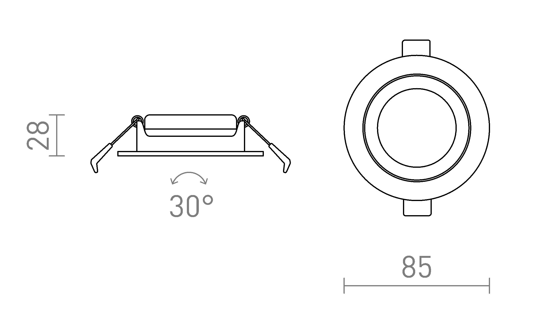 JADE DIMM TO WARM - Product sketch