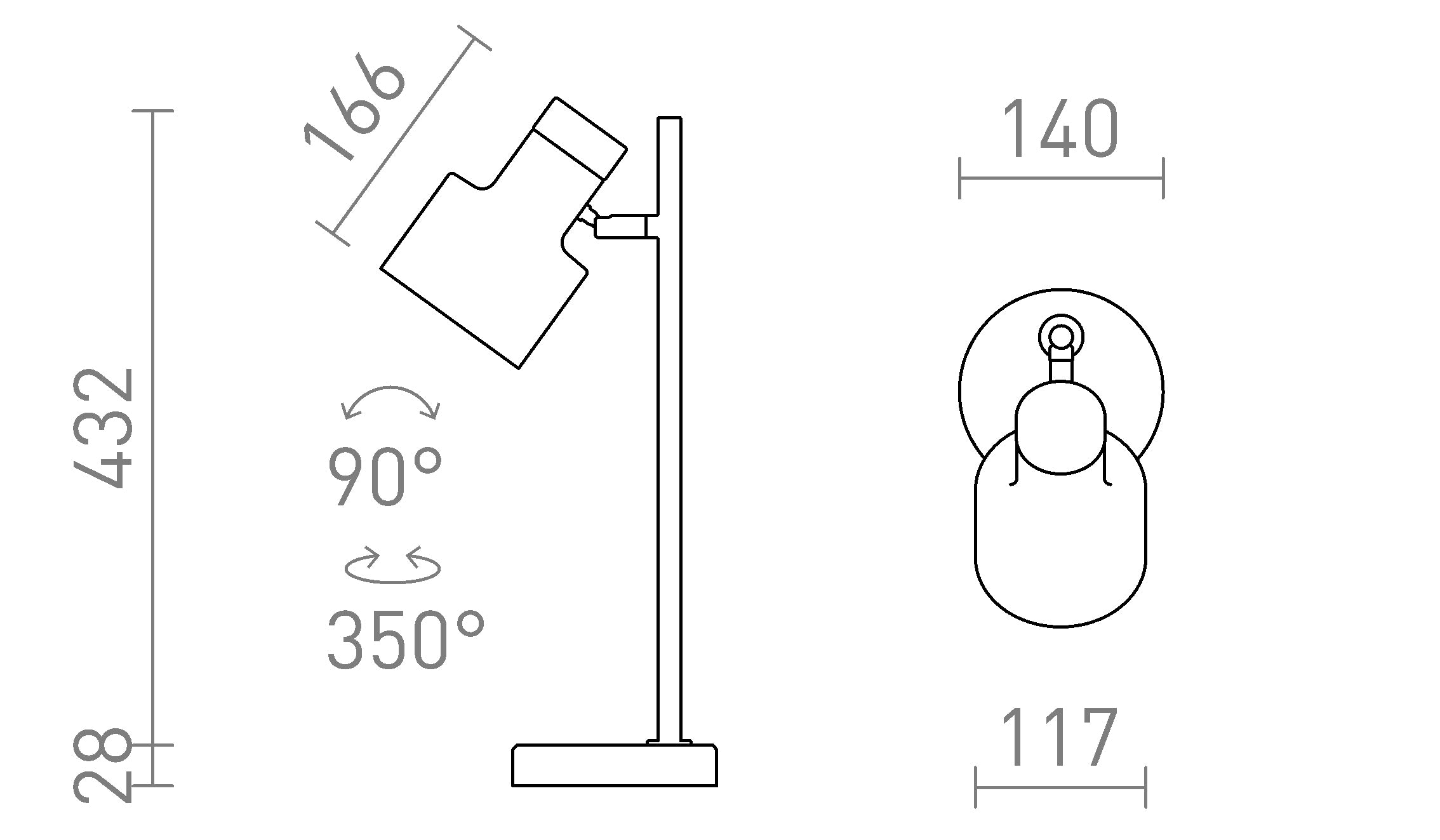 DIVINA PÖYTÄ - Product sketch