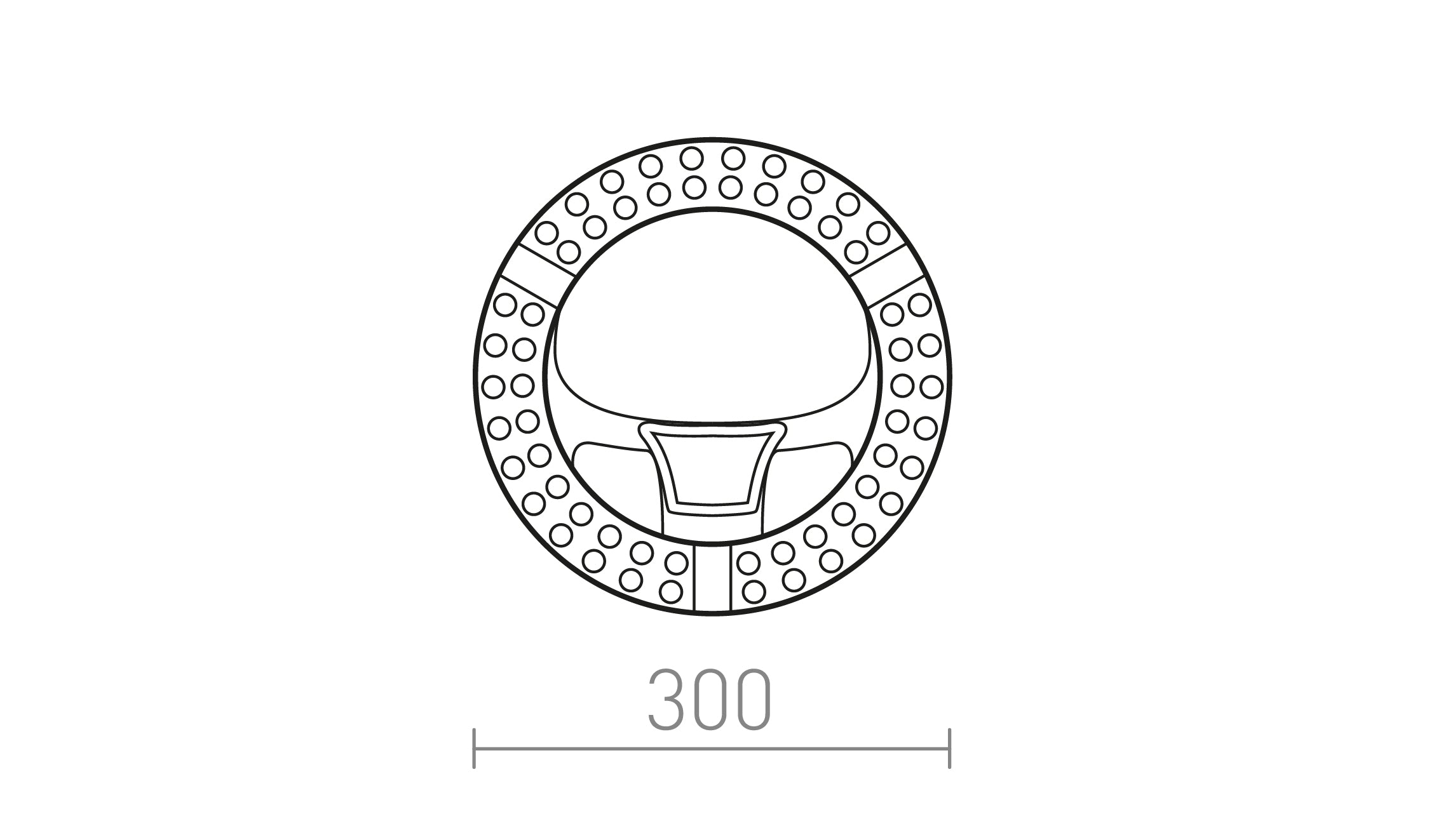 LED-moduuli R 30 - Product sketch