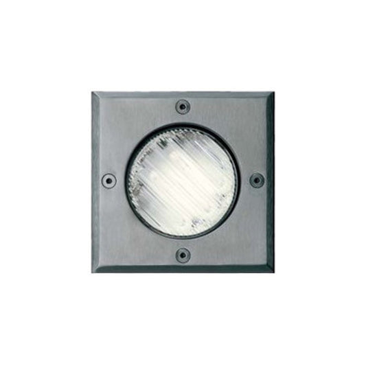 RENDL Outlet OBLO MICRO SQ recessed  brushed metal 230V GX53 7W IP67 EST356 1
