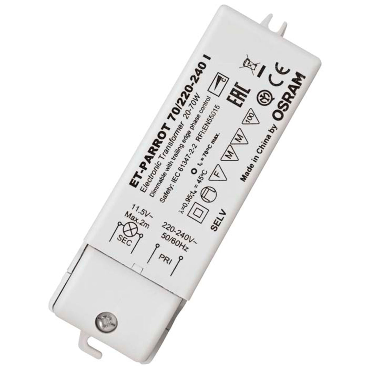 RENDL lighting accessorie TRAFO 20-70W 12V AC DIMM  12V 70W G13002 1