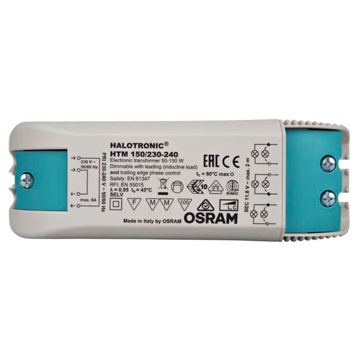 RENDL lighting accessorie TRAFO 50-150W 12V AC DIMM  12V 150W G13004 2