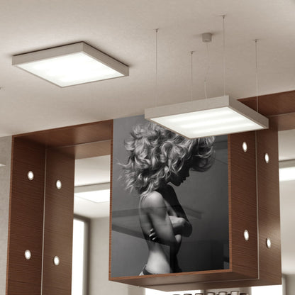 RENDL Outlet STRUCTURAL 55x55 pendant  brushed aluminum 230V 2G11 3x36W R10095 5
