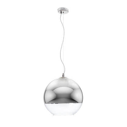 RENDL pendant lamp BEAU MONDE 35 pendant  chrome-tinted glass/clear glass 230V LED E27 15W R10516 1