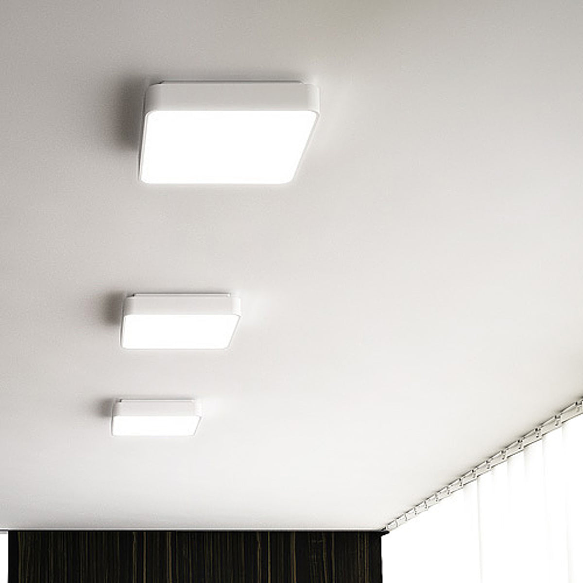 RENDL surface mounted lamp MENSA SQ 40 ceiling white  230V LED 38W  3000K R10582 4