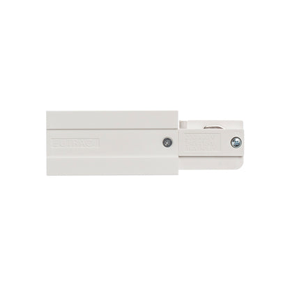 RENDL 3-circuit track system EUTRAC feed-in, polarity right white  230V  R11311 2