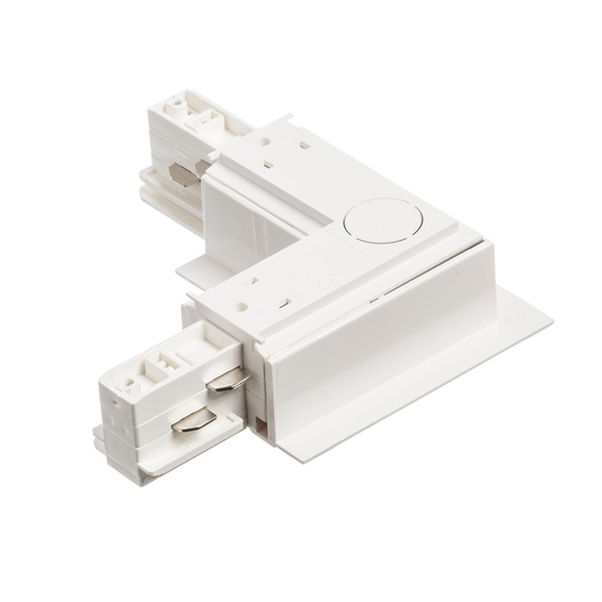 RENDL 3-circuit track system EUTRAC L connector for recessed 3-circuit tracks (inner polarity white  230V  R11345 2