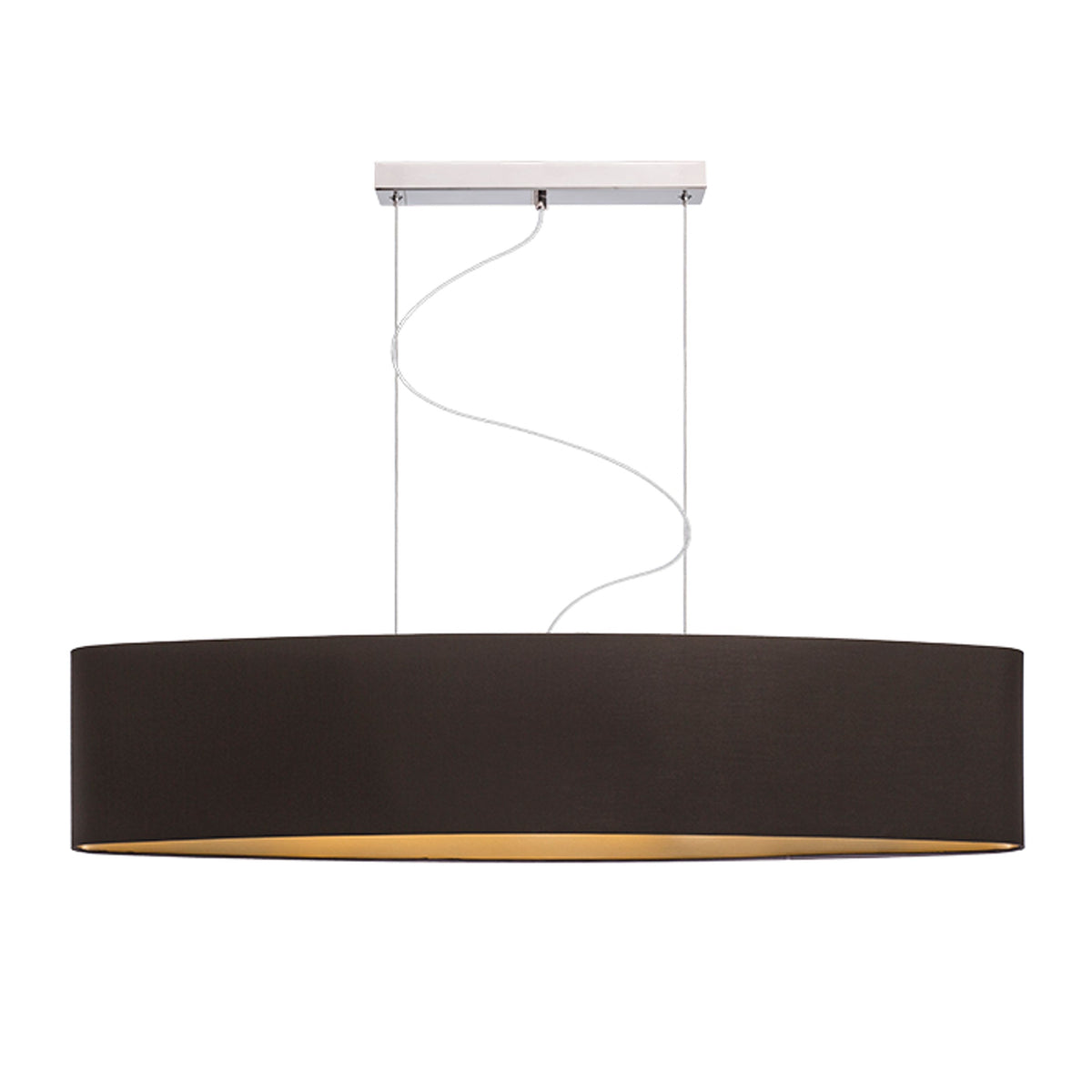 RENDL shades, shade bases, pendent sets CASUAL 120/25 shade Polycotton black/golden foil max. 23W R11471 2