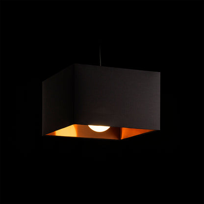 RENDL Outlet TEMPO 30/19 shade Polycotton black/copper foil max. 23W R11489 4