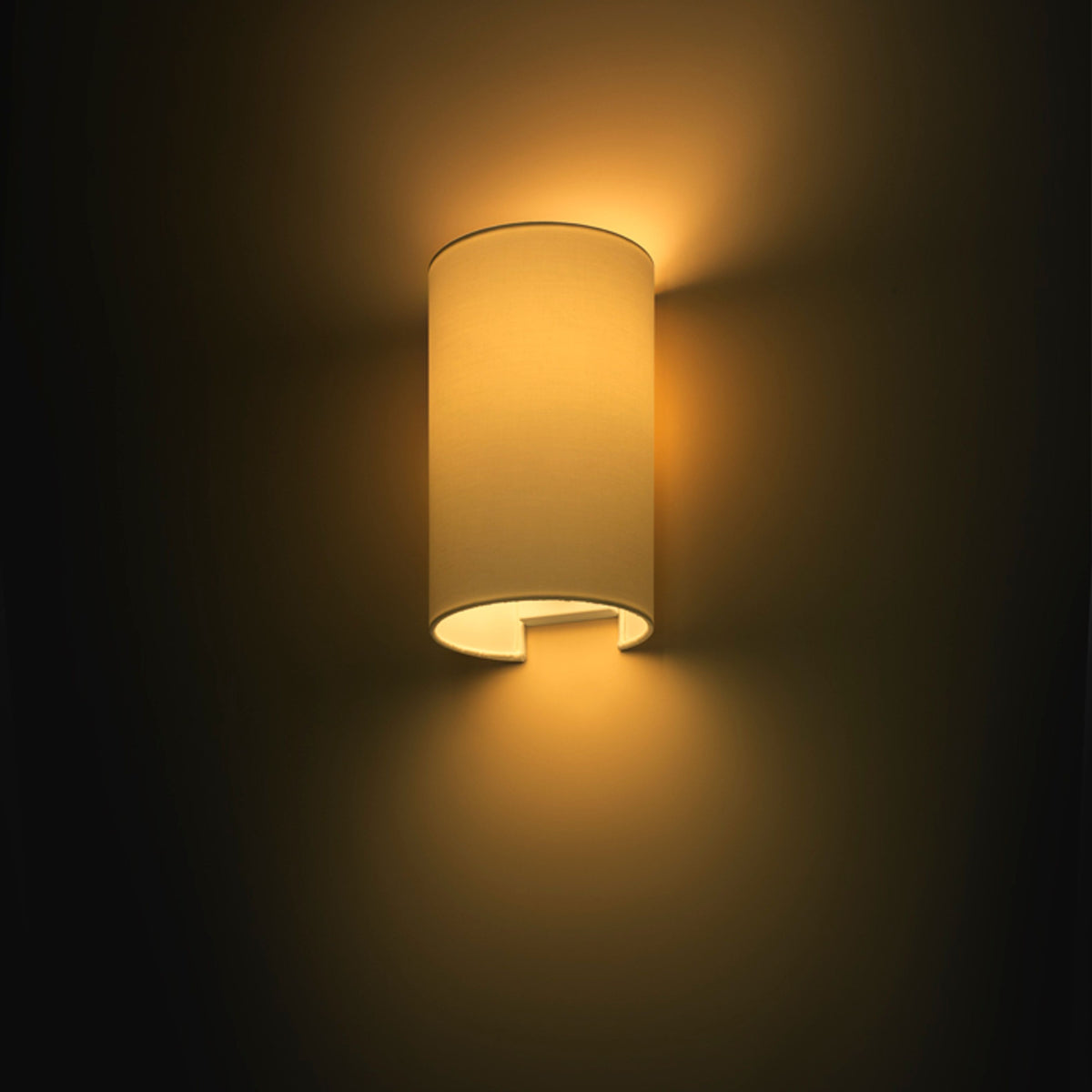 RENDL wall lamp RON W 15/25 wall  Polycotton white/white PVC 230V LED E27 15W R11492 4