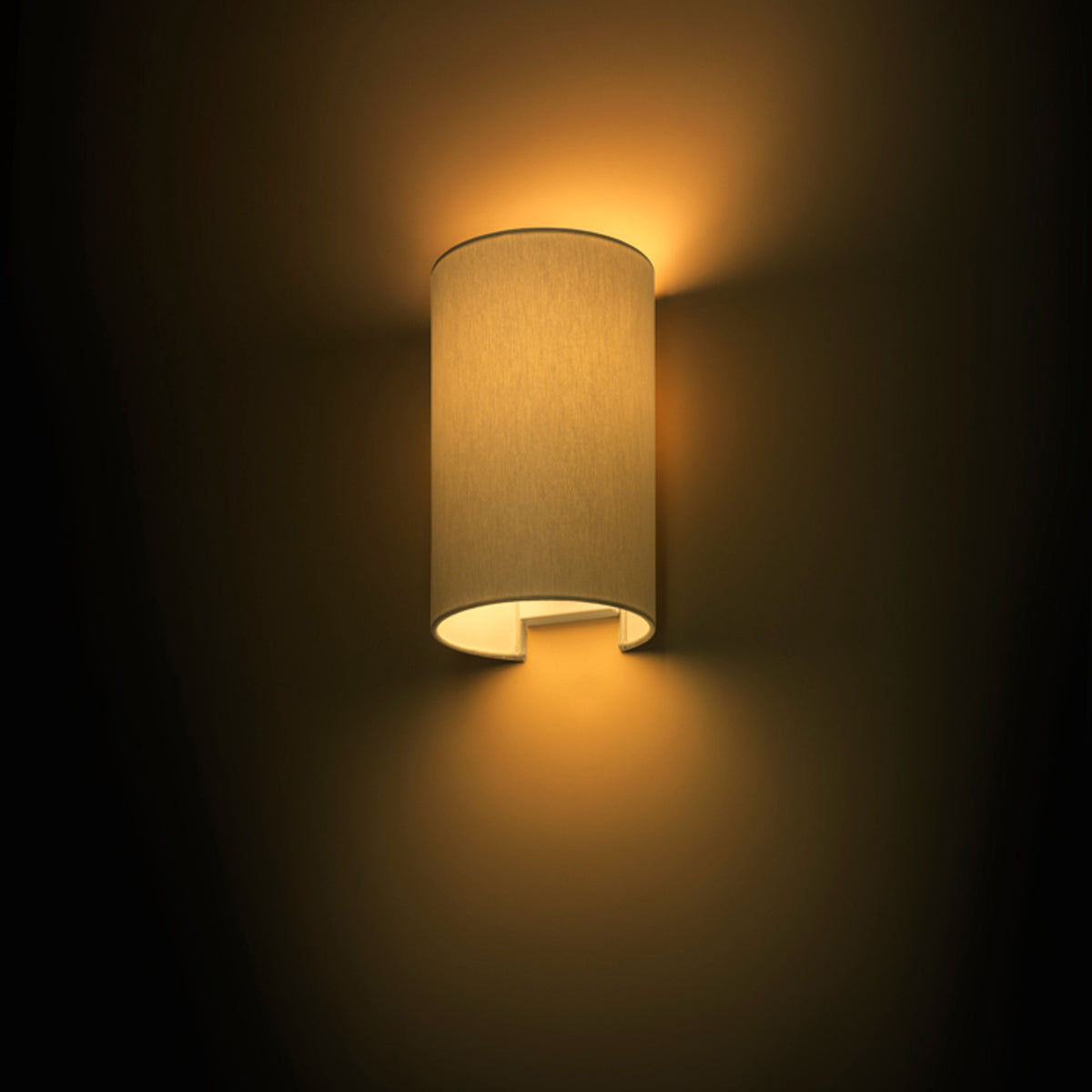 RENDL wall lamp RON W 15/25 wall  Chintz light grey/white PVC 230V LED E27 15W R11557 2