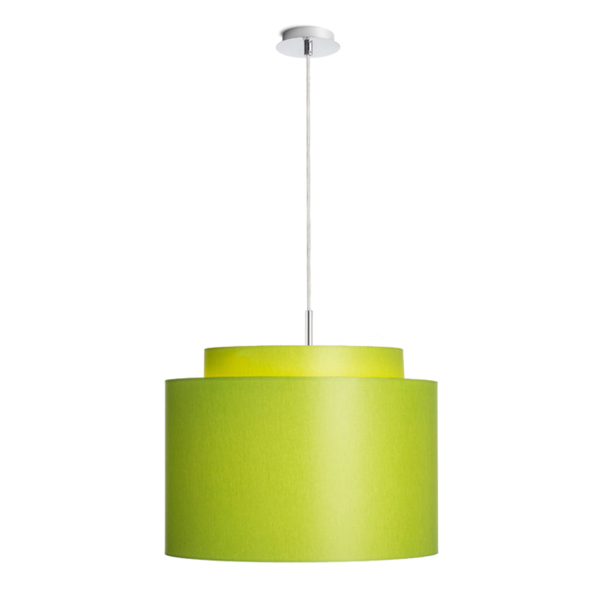 RENDL shades, shade bases, pendent sets DOUBLE 40/30 shade Chintz lime/white PVC max. 23W R11563 8