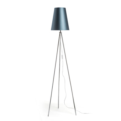 RENDL shades, shade bases, pendent sets CONNY 25/30 table shade Monaco petrol blue/silver PVC max. 23W R11580 4
