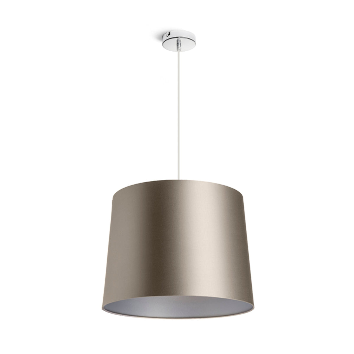 RENDL shades, shade bases, pendent sets ASPRO 40/30 shade  Monaco dove gray/silver PVC  max. 23W R11589 7