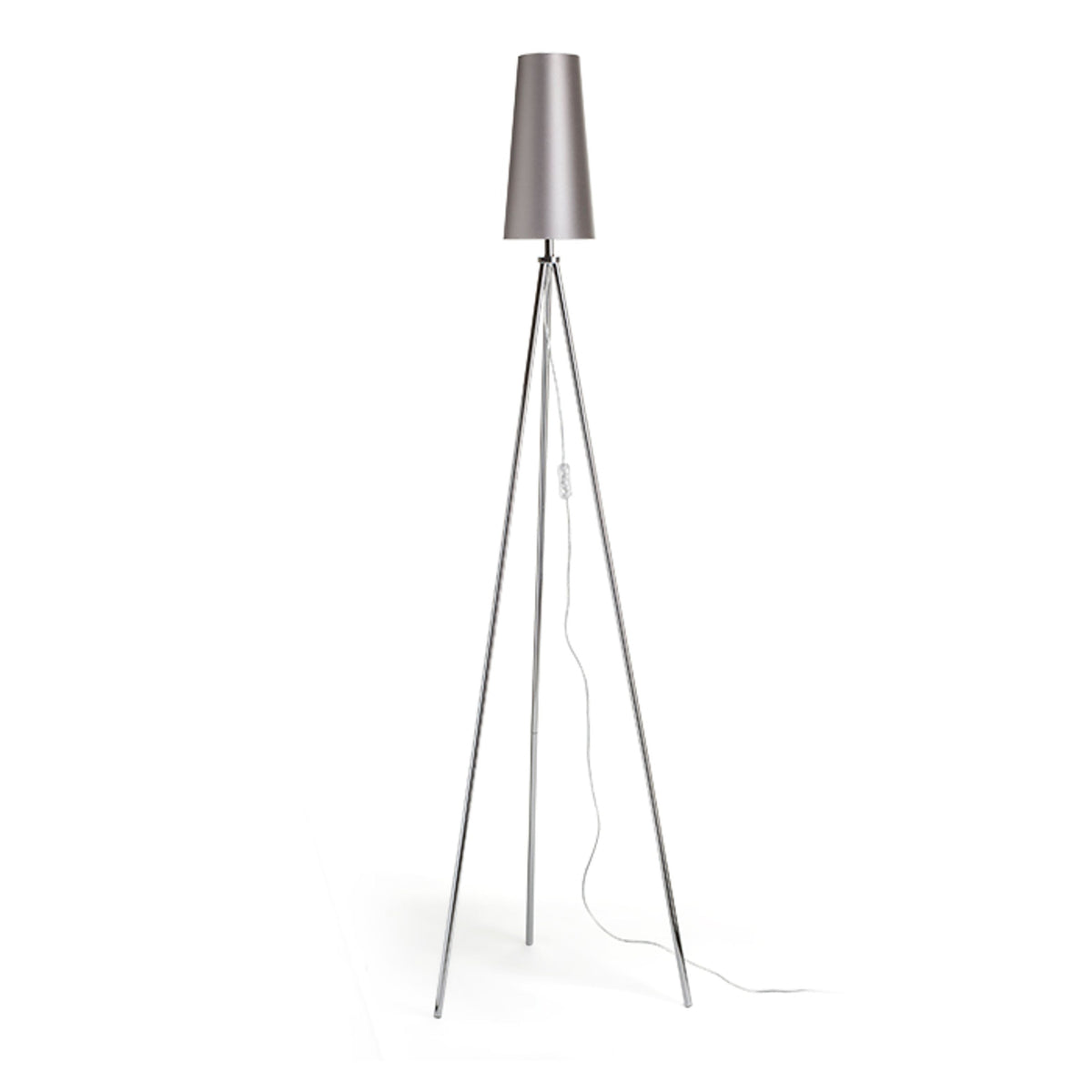 RENDL shades, shade bases, pendent sets CONNY 15/30 table shade  Monaco dove gray/silver PVC  max. 23W R11590 2