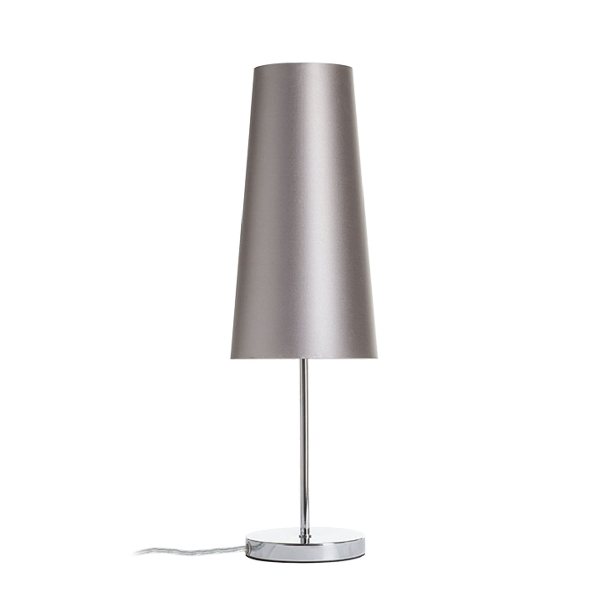 RENDL shades, shade bases, pendent sets CONNY 15/30 table shade  Monaco dove gray/silver PVC  max. 23W R11590 3