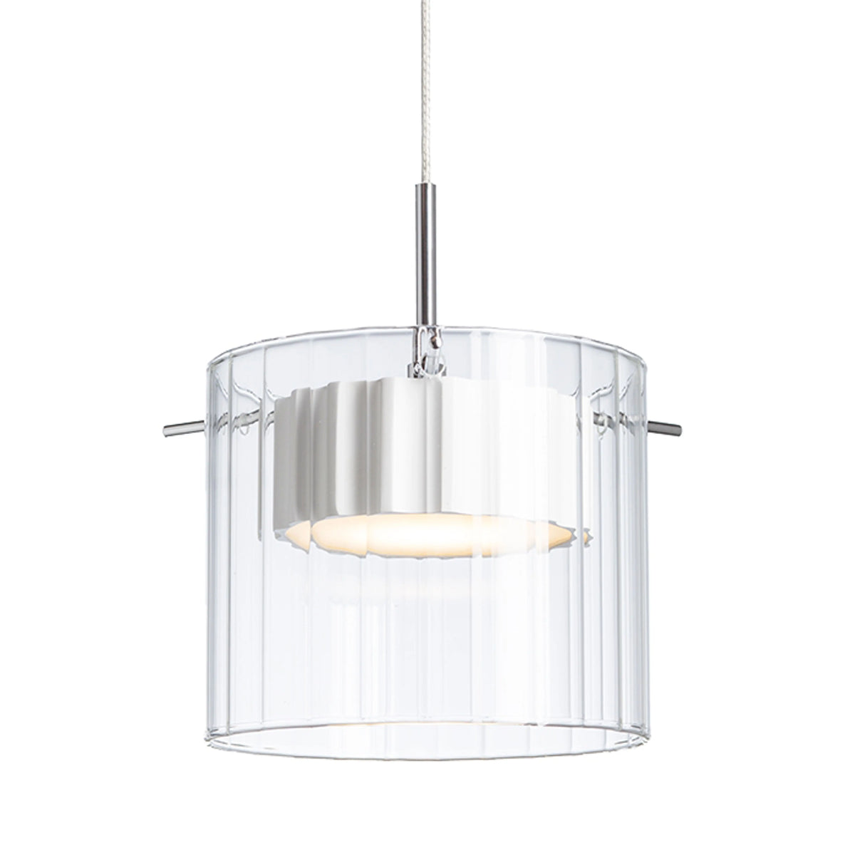 RENDL pendant lamp ESTRA I pendant white clear glass 230V LED 5W  3000K R11679 7