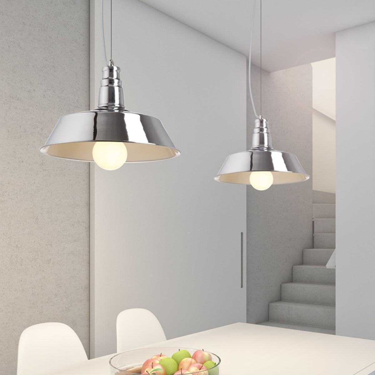 RENDL Outlet GOLDIE 36 pendant  chrome 230V LED E27 30W R11687 3