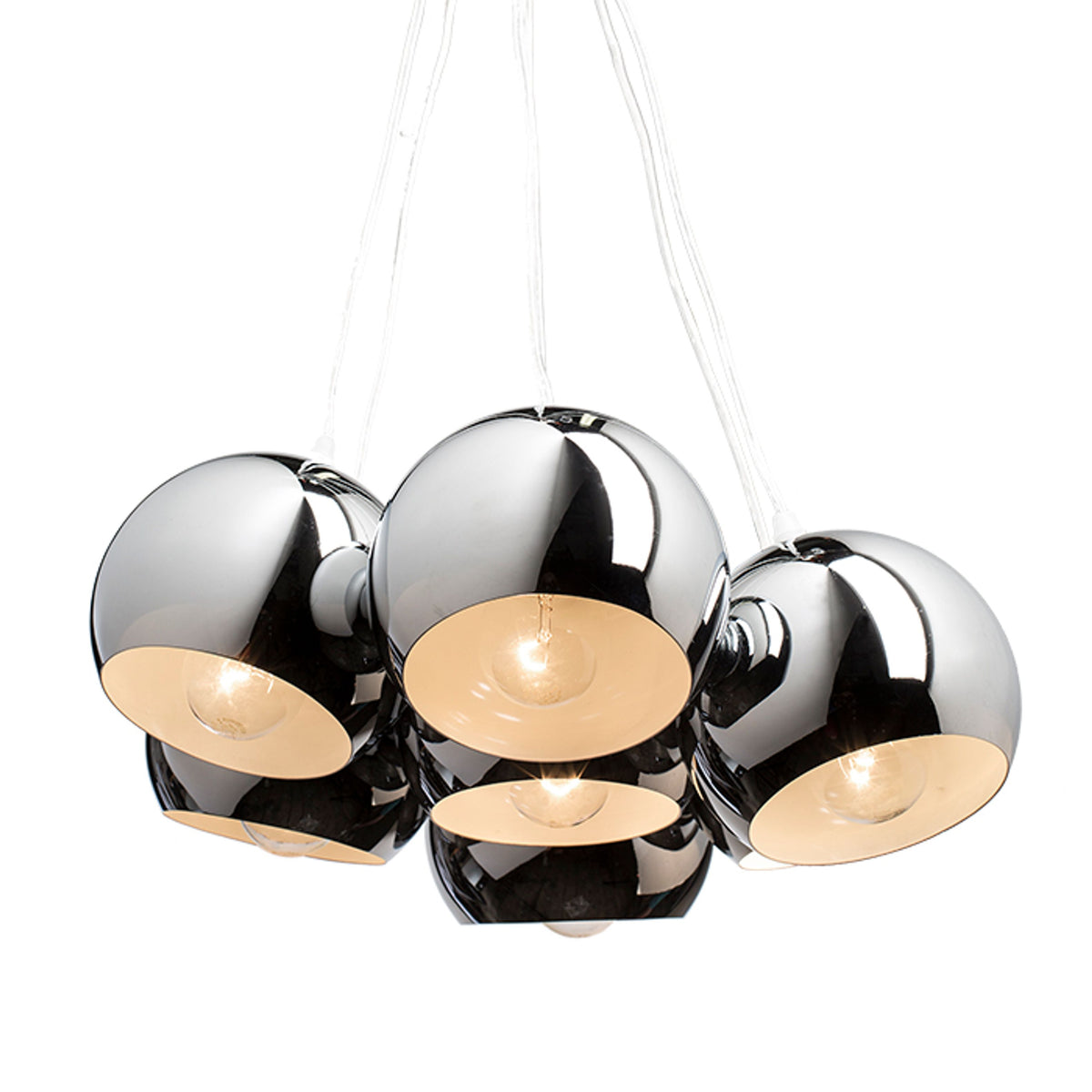 RENDL pendant lamp ASTROMET VII pendant  chrome 230V LED E27 7x11W R11761 3