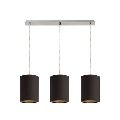 RENDL shades, shade bases, pendent sets RON 15/20 shade Polycotton black/golden foil max. 28W R11802 4