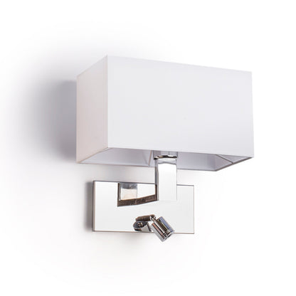 RENDL wall lamp PLAZA wall with LED white chrome 230V LED E27 LED 15+3W  3000K R11982 1
