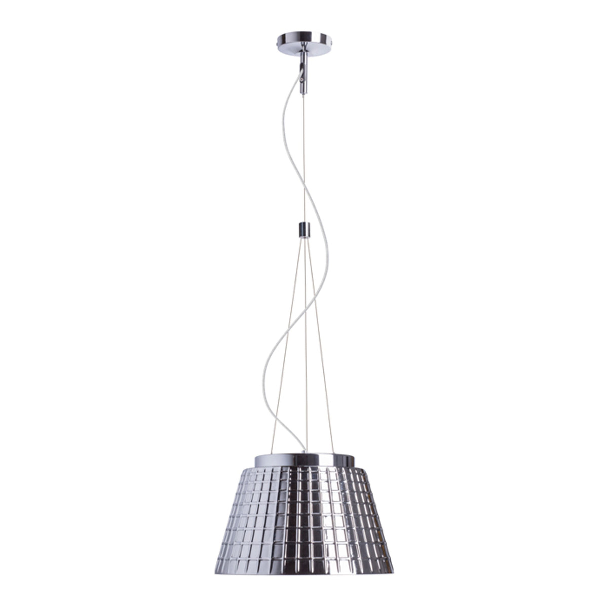 RENDL pendant lamp CORONA pendant  chrome-tinted glass 230V LED E27 15W R12055 1