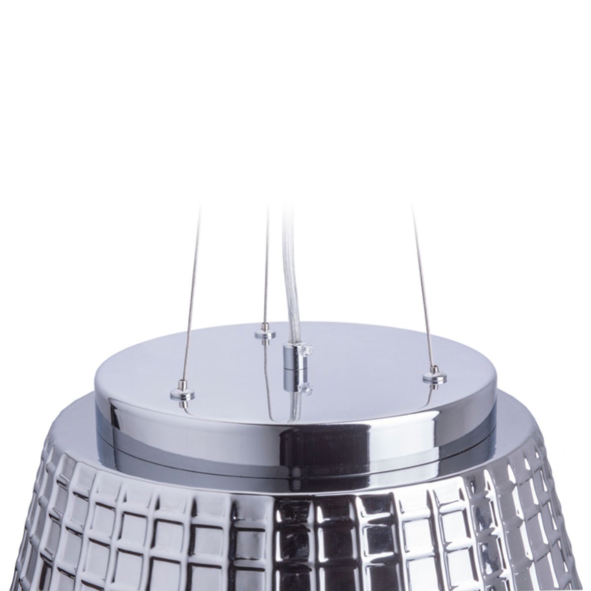 RENDL pendant lamp CORONA pendant  chrome-tinted glass 230V LED E27 15W R12055 4