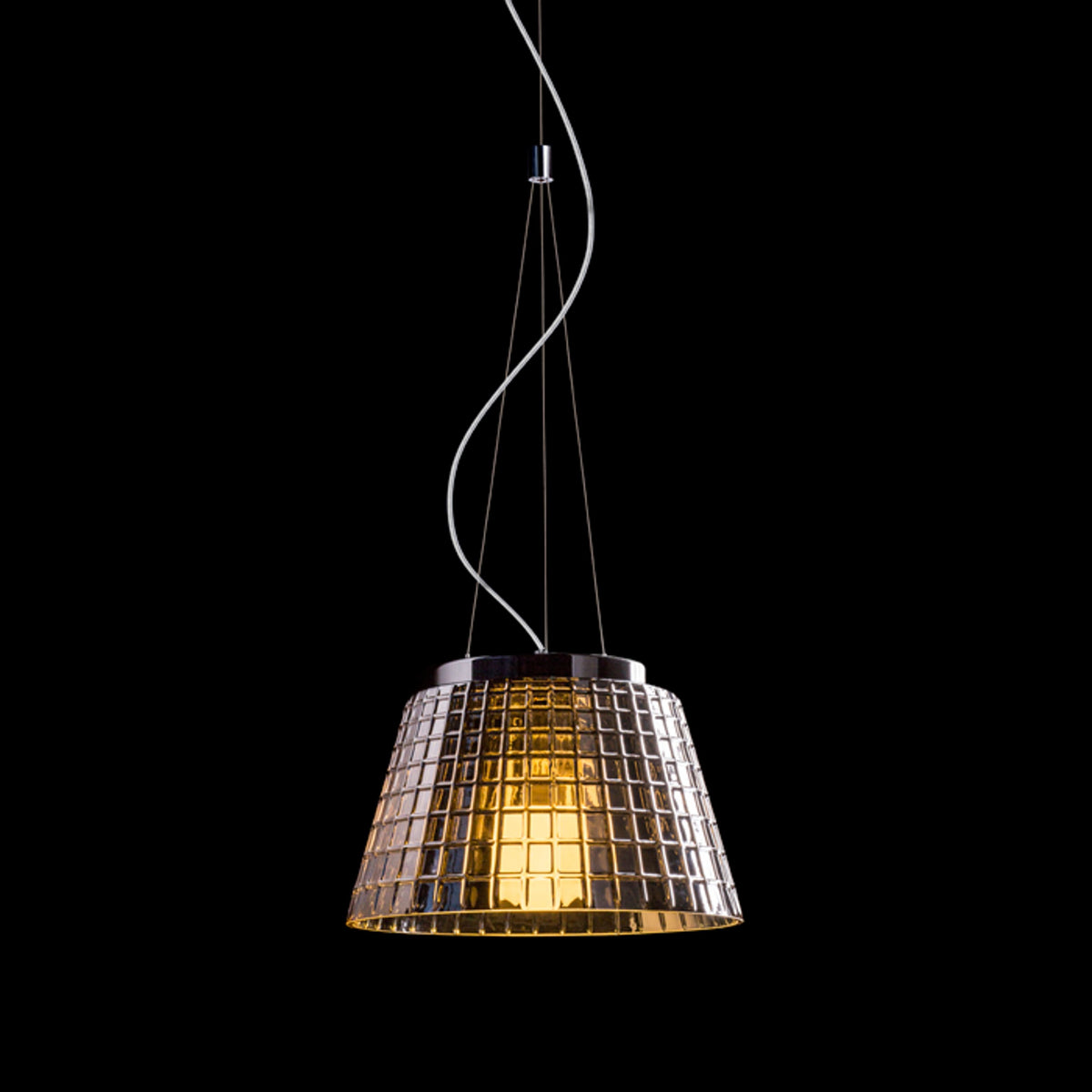 RENDL pendant lamp CORONA pendant  chrome-tinted glass 230V LED E27 15W R12055 5