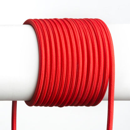 RENDL shades, shade bases, pendent sets FIT 3x0,75 PPM textile cable red   R12224 1