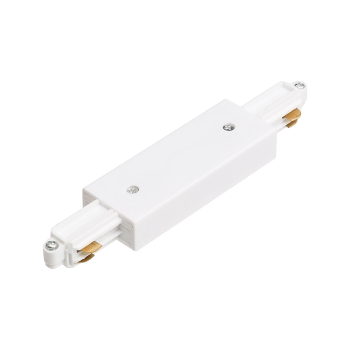 RENDL 1-circuit track system 1F straight connector with feed-in white  230V  R12263 1